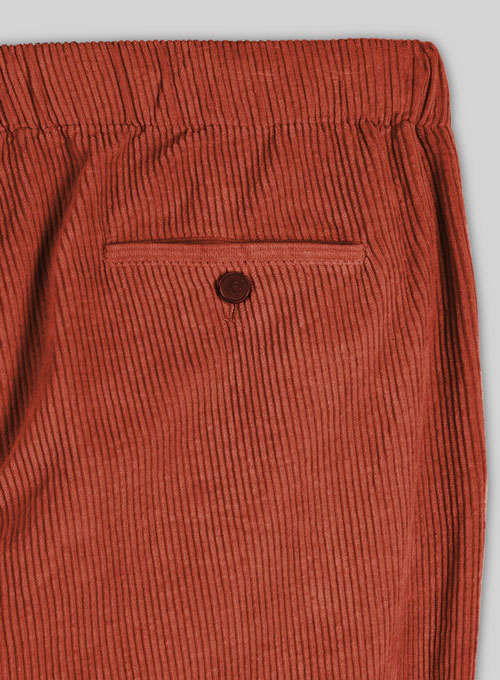Easy Pants Burnt Sienna Corduroy - Click Image to Close