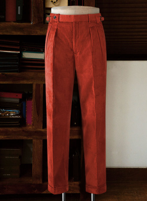 Burnt Sienna Colonel Corduroy Trousers