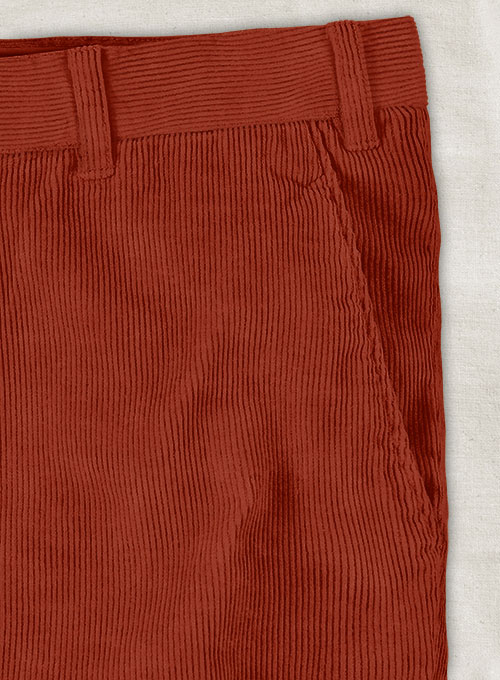 Burnt Sienna Corduroy Trousers