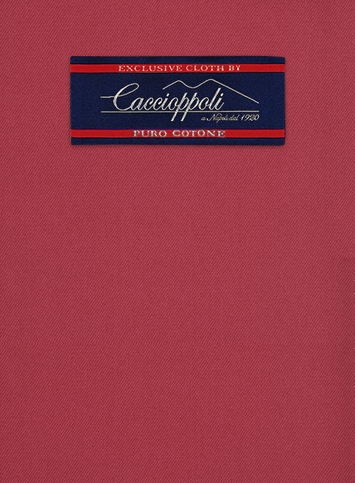 Caccioppoli Cotton Gabardine Tango Red Pants