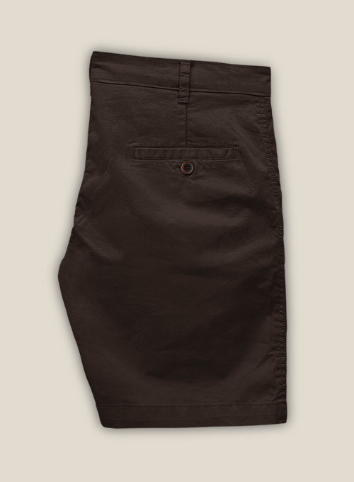 Caffe Brown Stretch Chino Shorts