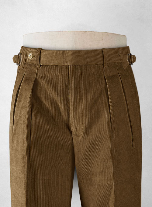 Camel Colonel Corduroy Trousers