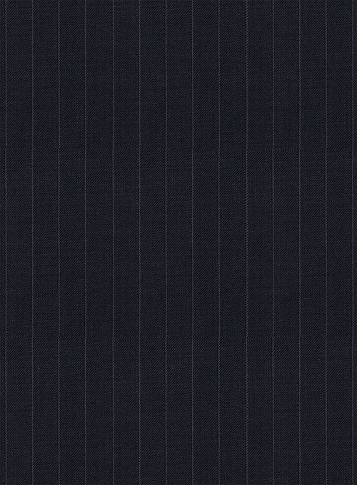Chalkstripe Blue Wool Pants - Click Image to Close