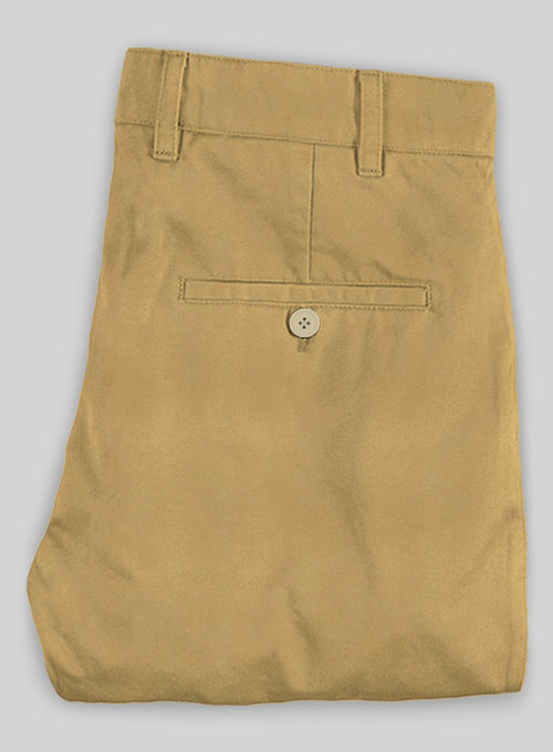 Khaki Chinos With Fit Guarantee - Click Image to Close