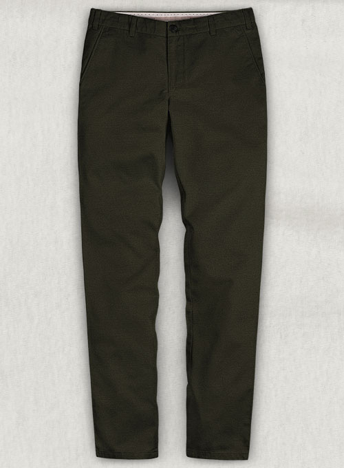 Dark Olive Green Chino : Made To Measure Custom Jeans For Men & Women,  MakeYourOwnJeans®