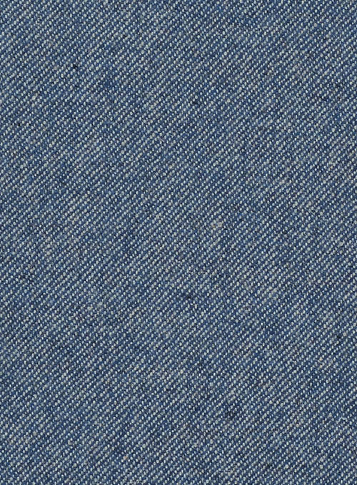 Classic Blue Denim Highland Tweed Trousers - Click Image to Close