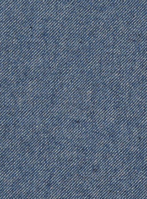 Classic Blue Denim Tweed Pants
