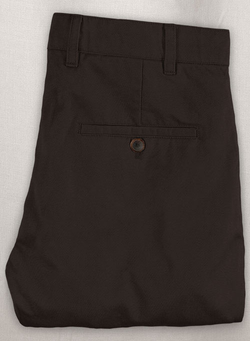 Coffee Brown Chinos - Click Image to Close