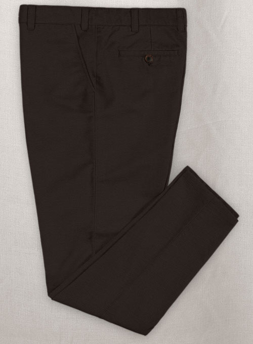 Coffee Brown Chinos - Click Image to Close