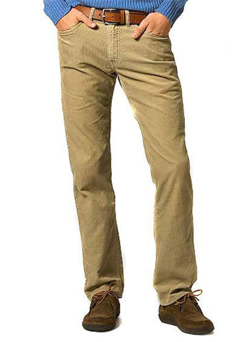Corduroy Trousers | Men's Organic Corduroy Trousers, Indigo, Regular Fit |  Brava Fabrics