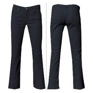 Black Cotton Stretch Jeans