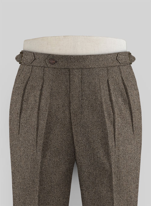 Dapper Brown Tweed Highland Trousers - Click Image to Close