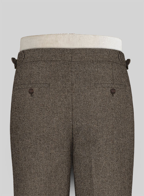 Dapper Brown Tweed  Highland Trousers