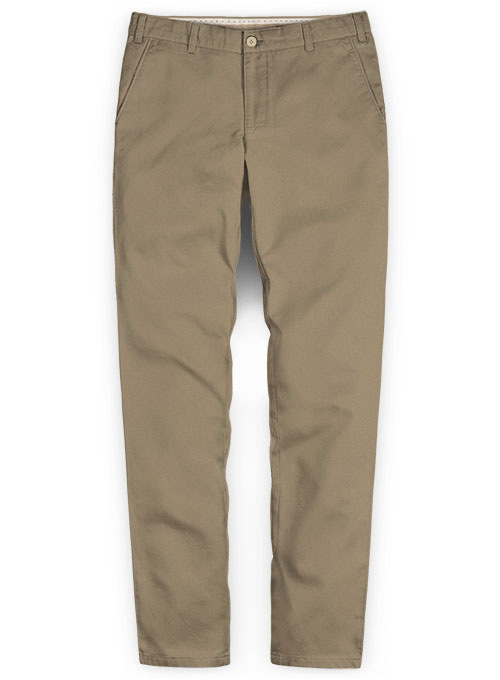 Dark Beige Stretch Chino Pants : Made To Measure Custom Jeans For Men &  Women, MakeYourOwnJeans®