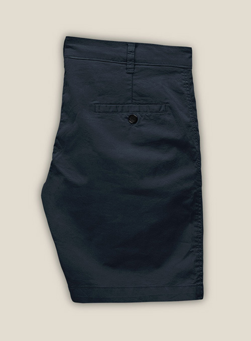 Dark Blue Stretch Chino Shorts