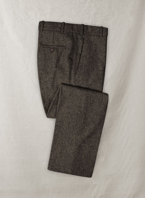 Dark Dapper Brown Tweed Pants : Made To Measure Custom Jeans For Men ...