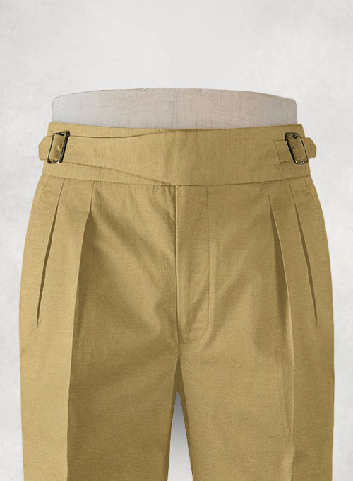 Dark Khaki Chino Gurkha Trousers