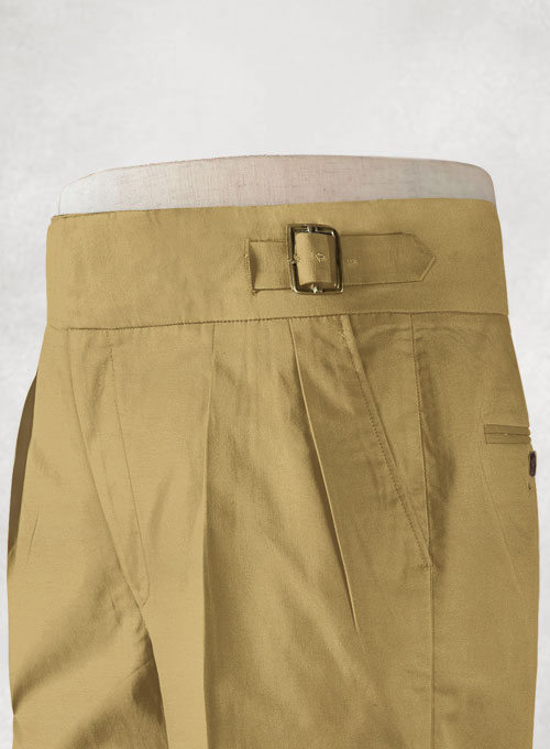 Dark Khaki Chino Gurkha Trousers