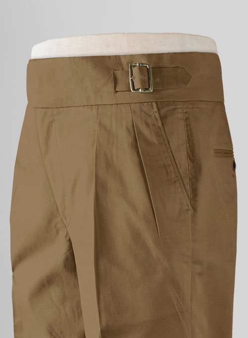 Dark Khaki Chino Gurkha Trousers