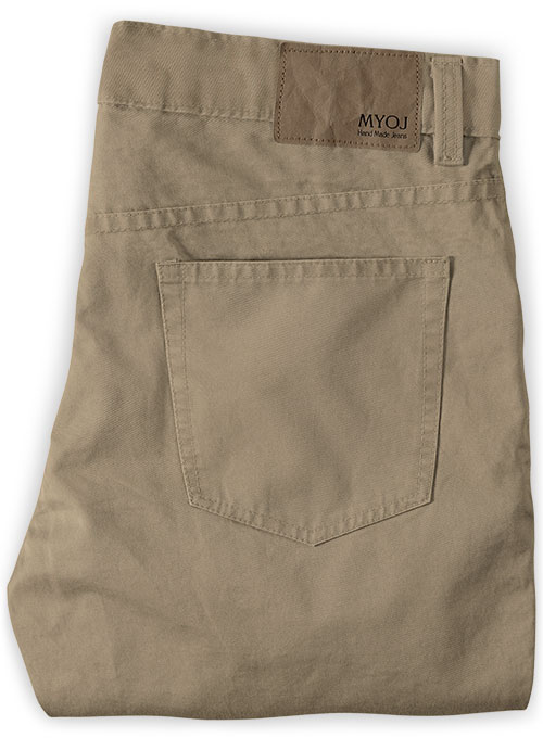 Dark Beige Stretch Chino Jeans