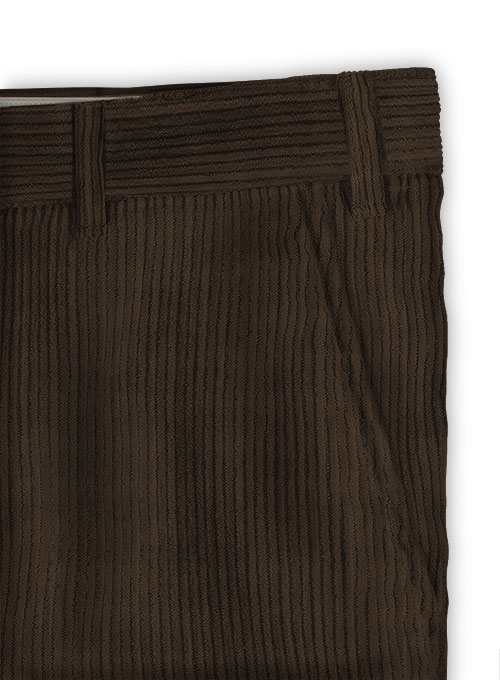 Dark Brown Corduroy Trousers - 8 Wales - Click Image to Close