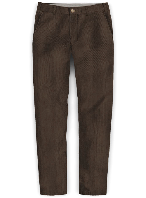 Dark Brown Corduroy Trousers - 8 Wales