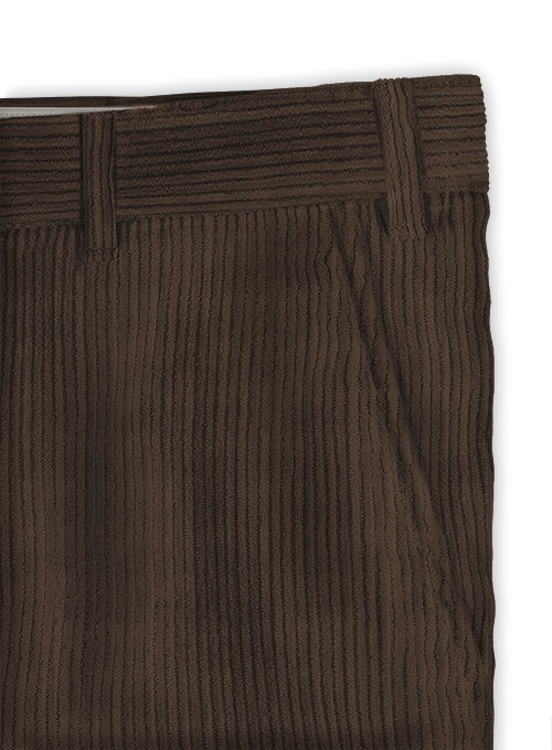 Dark Brown Corduroy Trousers - 8 Wales - Click Image to Close