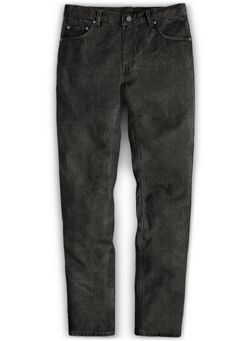 dark grey corduroy pants