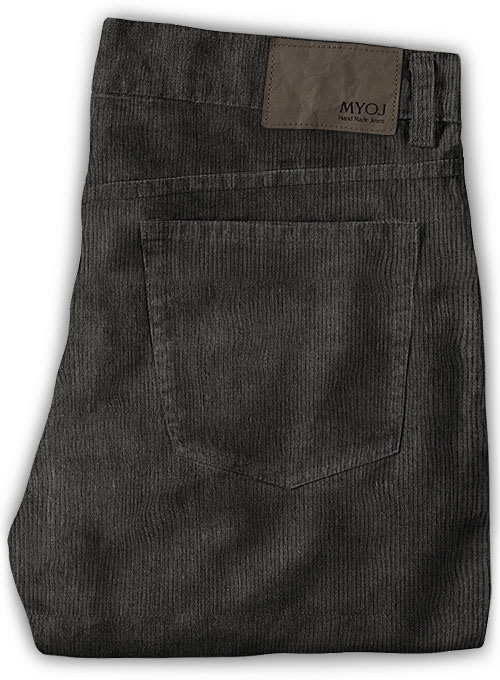 Dark Gray Corduroy Jeans