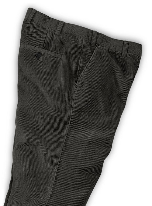 Dark Gray Corduroy Trousers