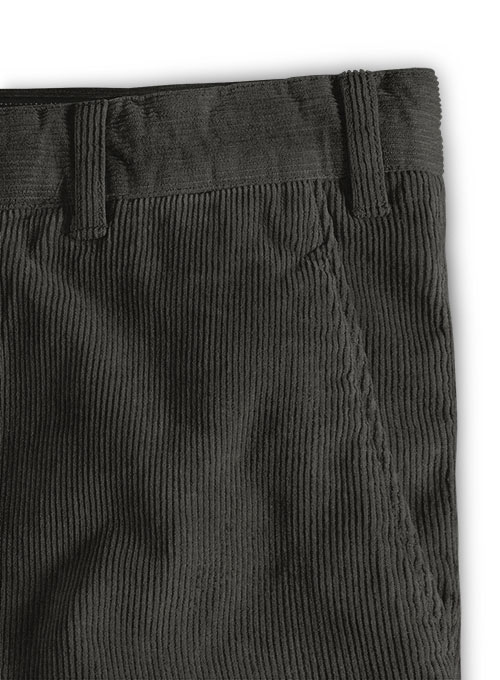 O'Connell's Pleated 10-Wale Corduroy Trouser - Grey - Men's Clothing,  Traditional Natural shouldered clothing, preppy apparel