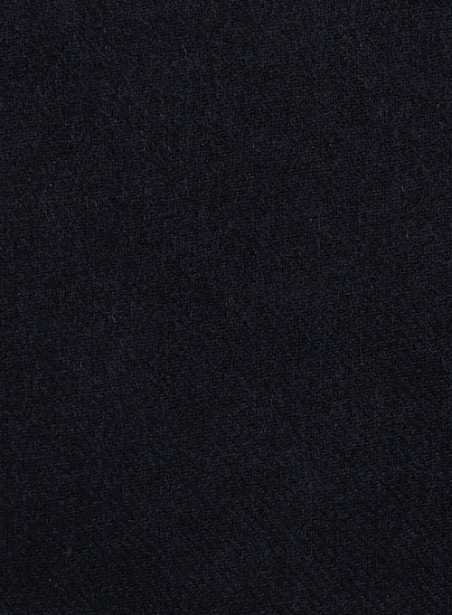 Deep Blue Heavy Tweed Pants - Click Image to Close