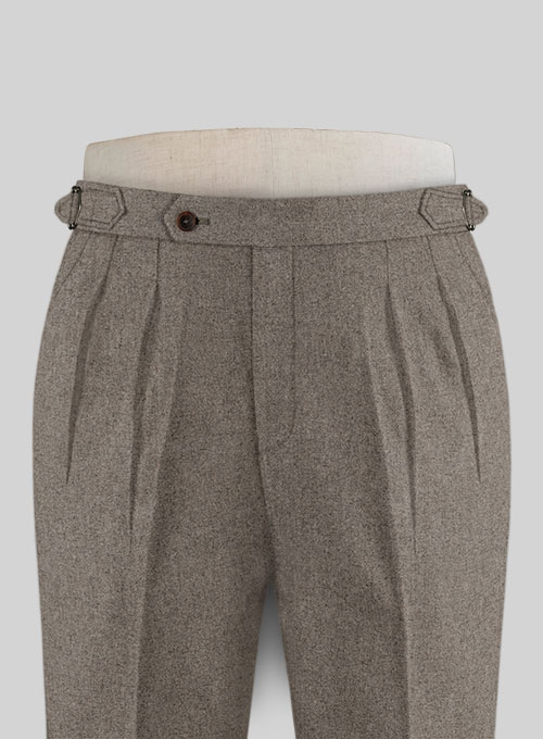 Dapper Brown Highland Tweed Trousers