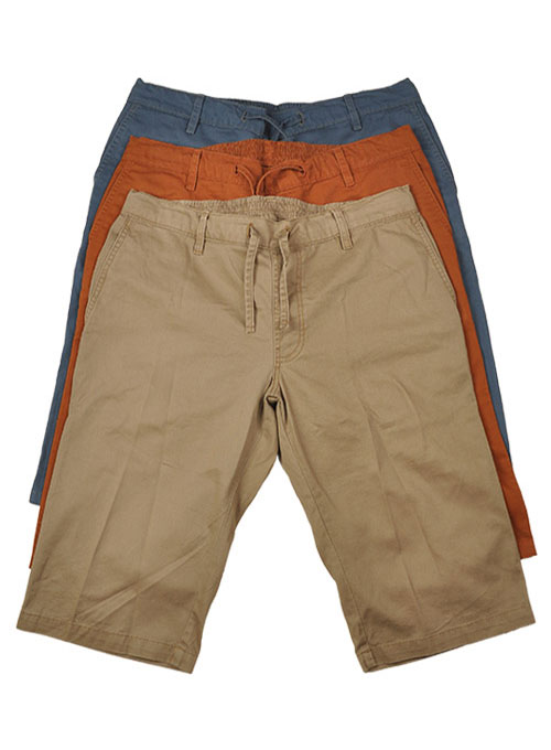 Drawstring Cotton Travel Shorts - Click Image to Close