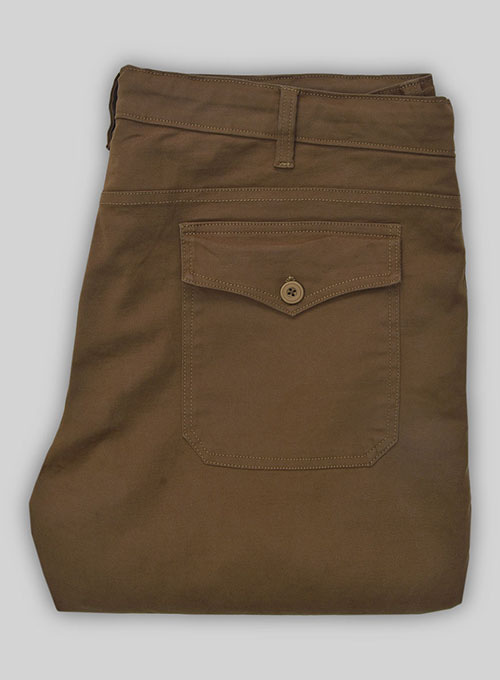 Drawstring Cargo Cotton Pants