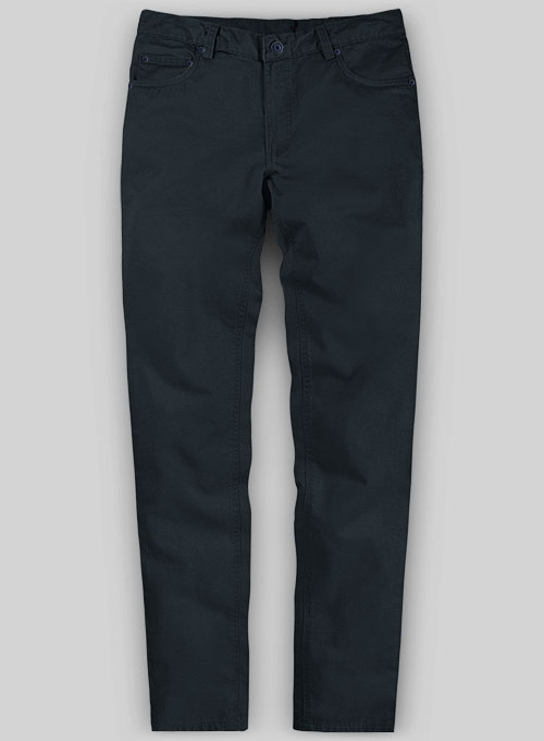 Dark Blue Cotton Power Stretch Chino Jeans