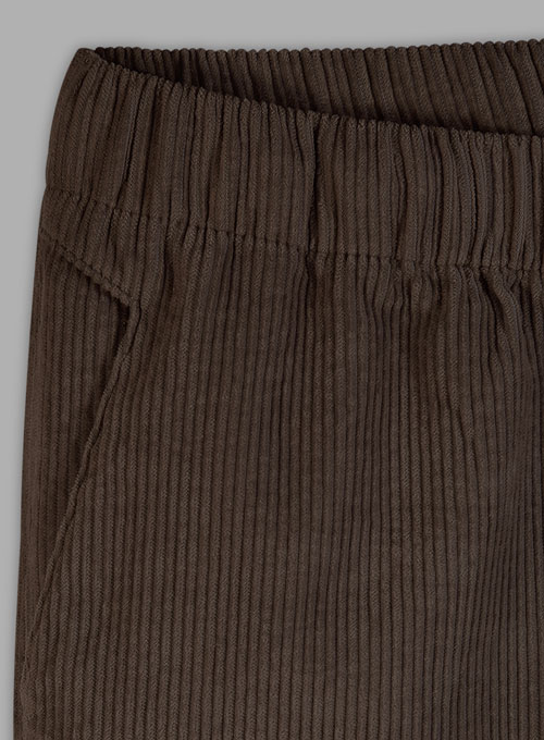 Easy Pants Dark Brown Corduroy - Click Image to Close