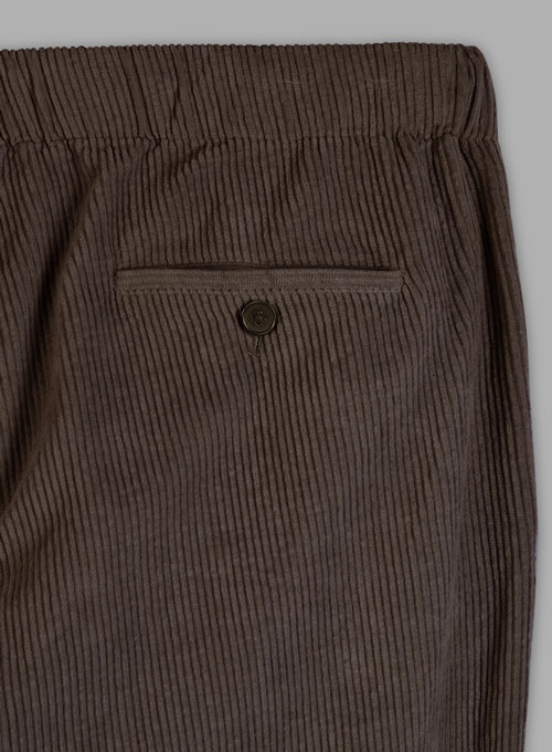 Easy Pants Dark Brown Corduroy - Click Image to Close