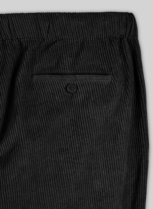 Easy Pants Black Corduroy - Click Image to Close