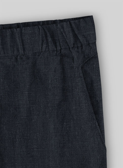 Easy Pants Dark Blue Pure Linen