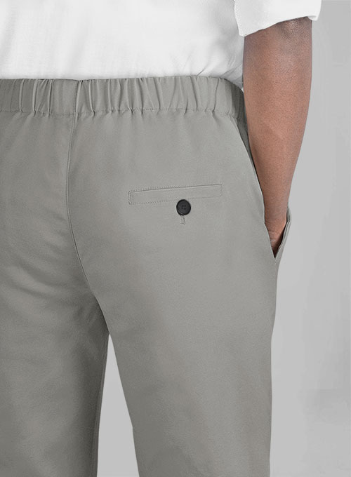 Easy Pants Gray Cotton Canvas - Click Image to Close