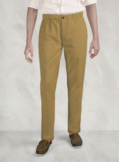 Easy Pants Khaki Cotton Canvas - Click Image to Close