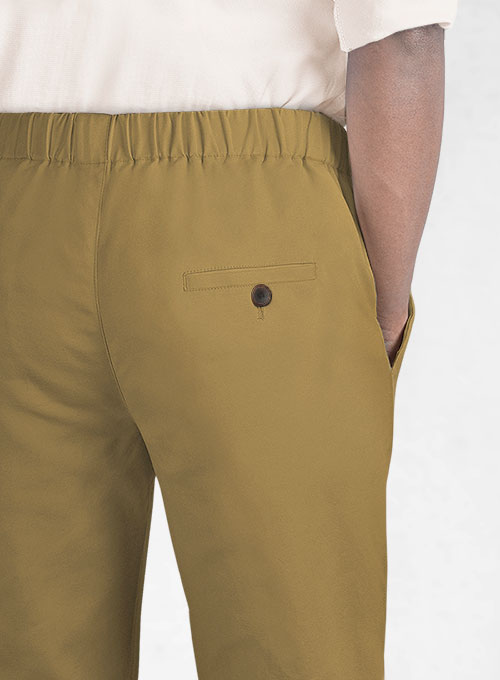 Easy Pants Khaki Cotton Canvas - Click Image to Close