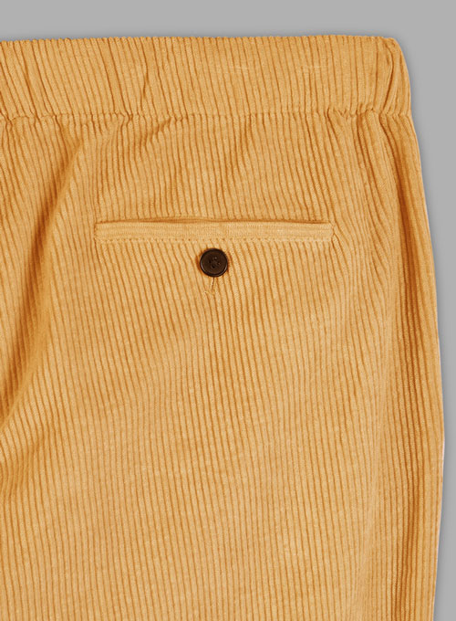Easy Pants Naples Yellow Corduroy - Click Image to Close