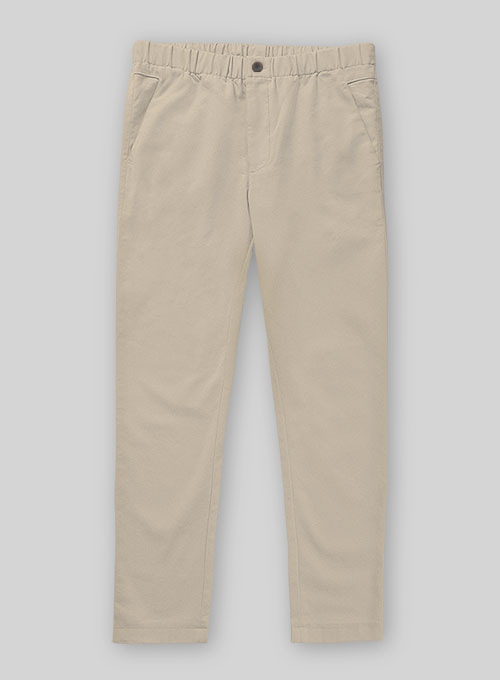 Darby Cotton Canvas Pants in Natural