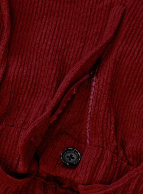 Easy Pants Red Corduroy