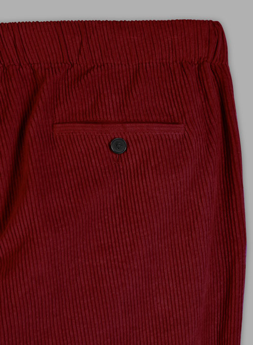 Easy Pants Red Corduroy - Click Image to Close