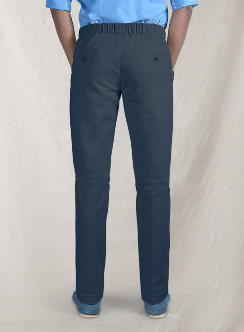 Easy Pants Royal Blue Cotton Canvas - Click Image to Close