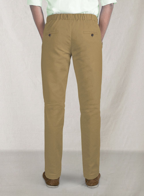 Easy Pants Tan Cotton Canvas - Click Image to Close