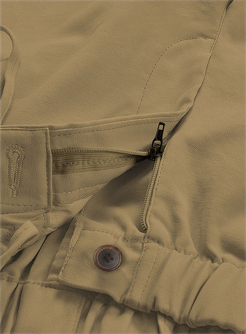 Easy Pants Tan Cotton Canvas - Click Image to Close